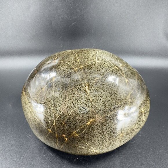 Vintage Hand Made Pottery Stoneware Paperweight Hollow Rock Shaped Figure Rock - Picture 12 of 13